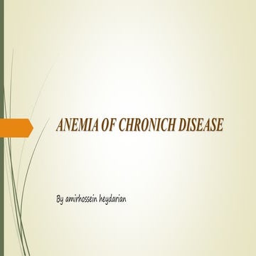 Anemia of chronic disease
