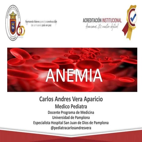 Anemia en Pediatria principales conceptos