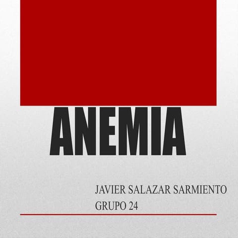 Anemias 2016