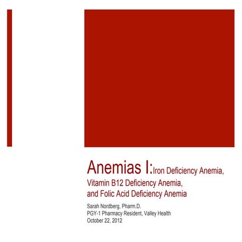 Anemias i