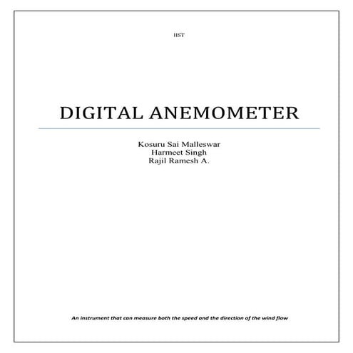 Digital Anemometer