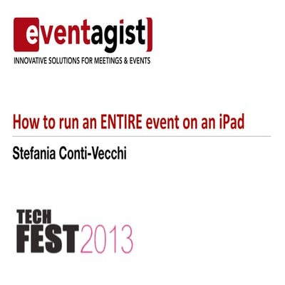 How to run an entire event using an iPad