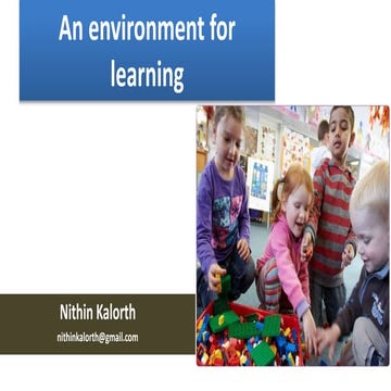 An environment for learning