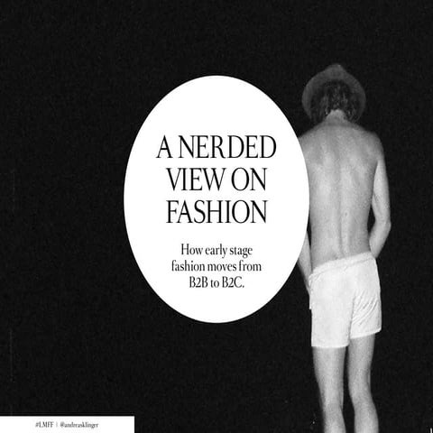 A Nerded View On Fashion - Lean Startup for Fashion Labels