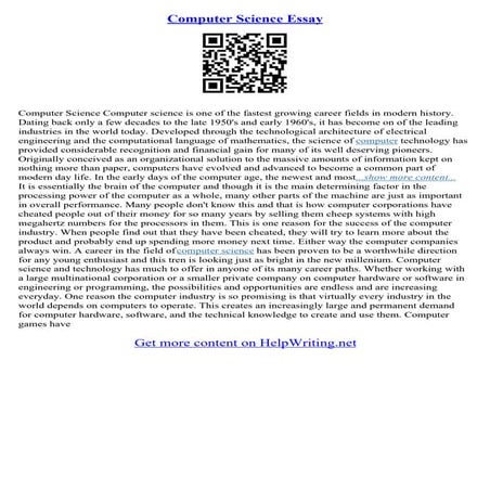 An Essay On Computer