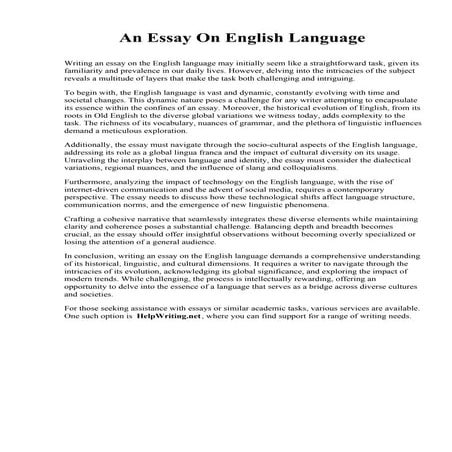 An Essay On English Language.pdf