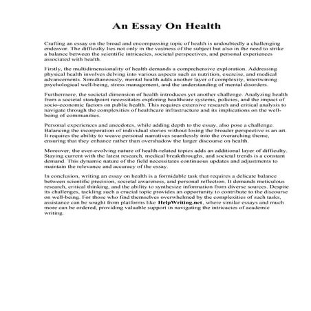 Essay About Health.pdf