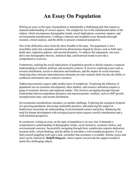 Increasing Population Essay.pdf