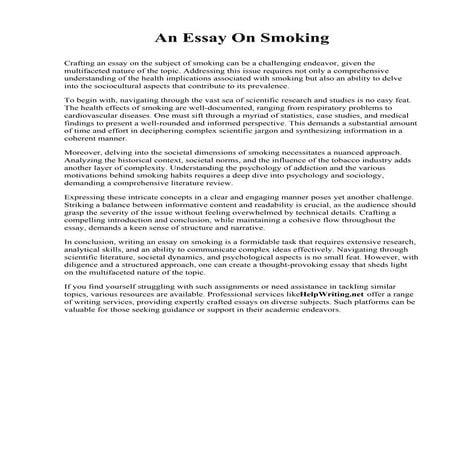 An Essay On Smoking.pdf