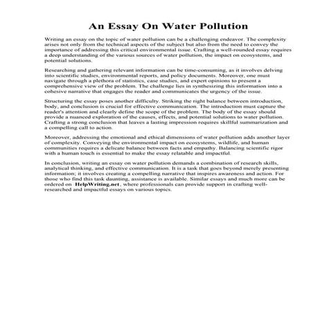 An Essay On Water Pollution.pdf
