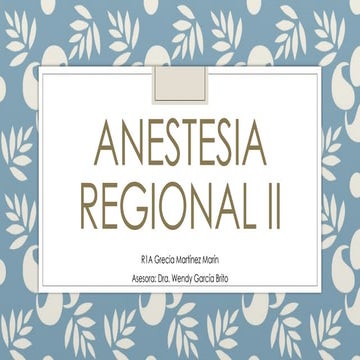ANESTESIA      REGIONAL      ECOGUIADA 2