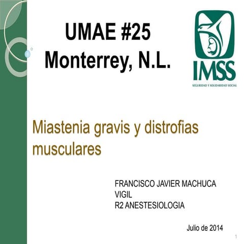 Anestesiologia pediatrica miastenia gravis distrofias musculares