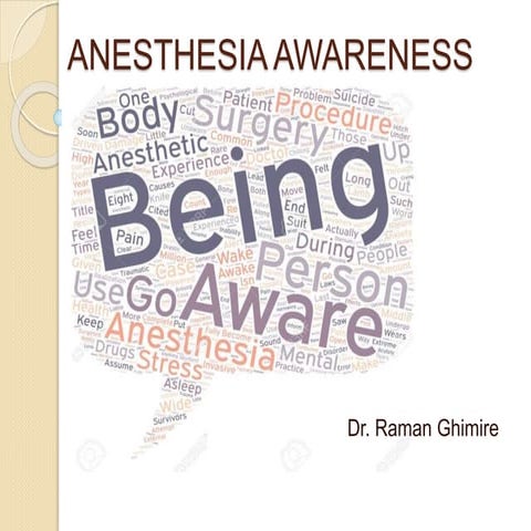Anesthesia awareness