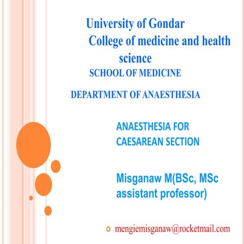 Anesthesia for cesearan section.ppt