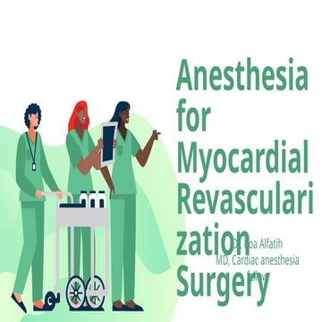 Anaesthesia for off pump coronary artery bypass grafting | PPTX