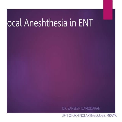 Anesthesia in ENT.pptx