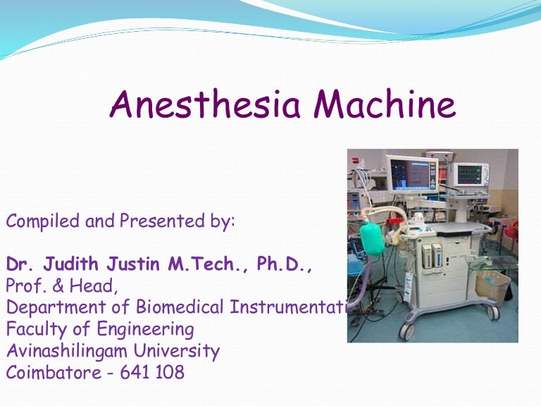Anesthesia machine