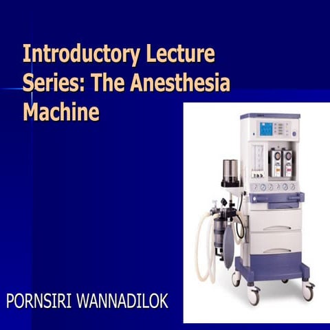 Anesthetic machine for student