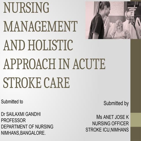 holistic approaches to stroke nursing care