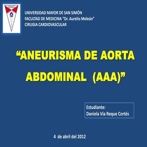 Aneurisma aorta abdominal