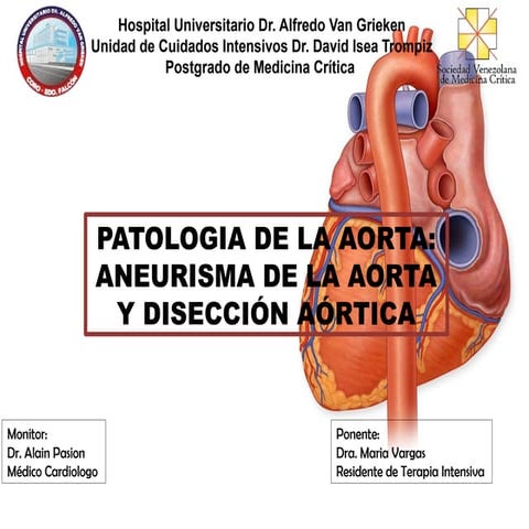 Aneurisma de aorta abdominal y sx de leriche | PPTX
