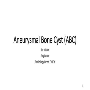 Aneurysmal Bone Cyst.pptx