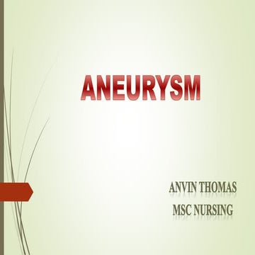 Aneurysm 