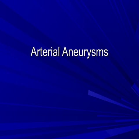 Aneurysms