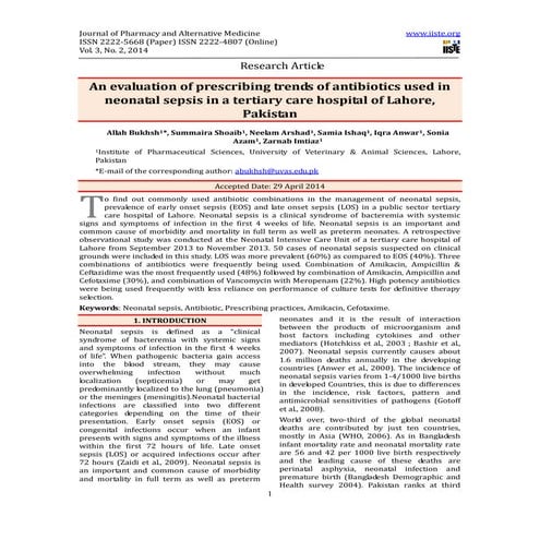 An evaluation of prescribing trends of antibiotics used in