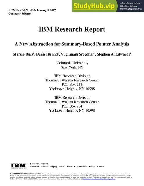 A New Abstraction For Summary-Based Pointer Analysis