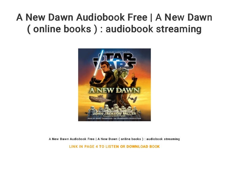 A New Dawn Audiobook Free A New Dawn Online Books Audiobook S