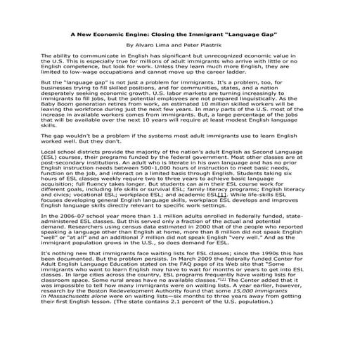 A New Economic Engine