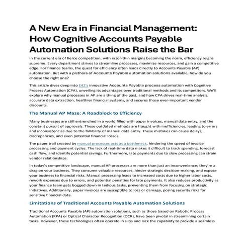 How to select the best ap automation solution?