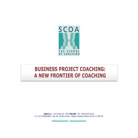 INOC Meeting - A new frontier of coaching; Business Project Coaching