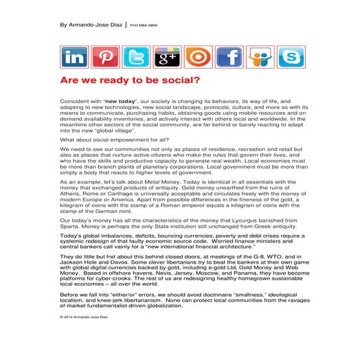 Are we ready to be SOCIAL?