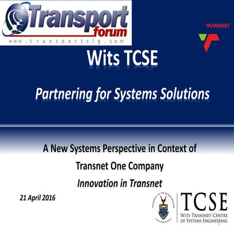 A new systems perspective in Transnet