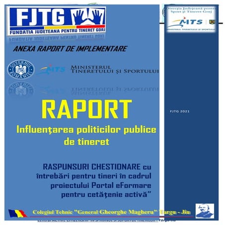 Anexa raport politici publice tineret cetatenie activa fjtg 2021 djst lucru