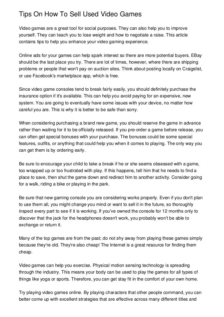 places that buy old video games