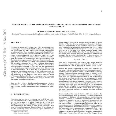 An exceptional xray_view_of_the_young_open_cluster_ngc6231