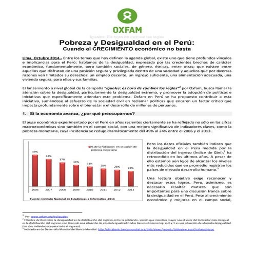 Diagnóstico de la pobreza en el perú | DOCX