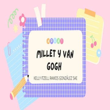 millet y van gogh comparación de arte y actividad