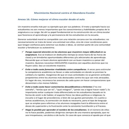Anexo 16. clima escolar desde el aula