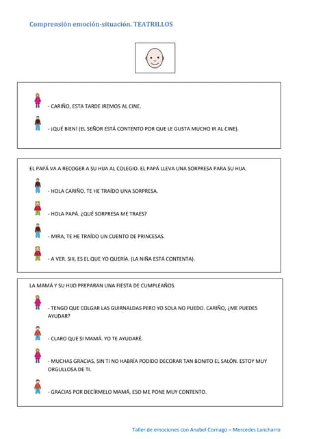 teatrillos para emociones