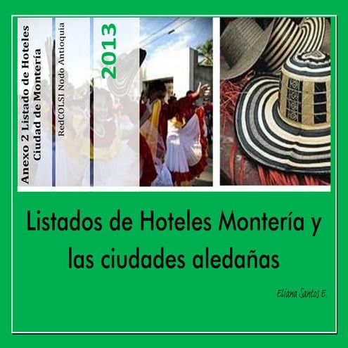 Anexo 2  listado hoteles montería y ciudades aledañas-Eliana Santos
