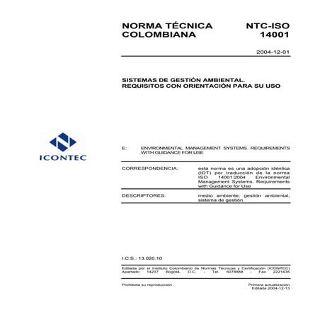 Anexo 3, norma iso14001   2004