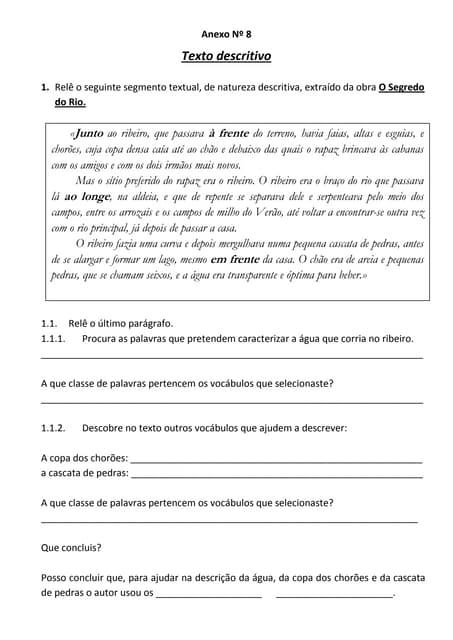 Anexo 8 (5ªsessão)texto descritivo ...