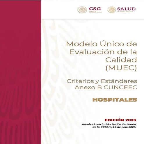 PRESENTACION MODELO UNICO DE EVALUACION DE LA CALIDAD | PPT