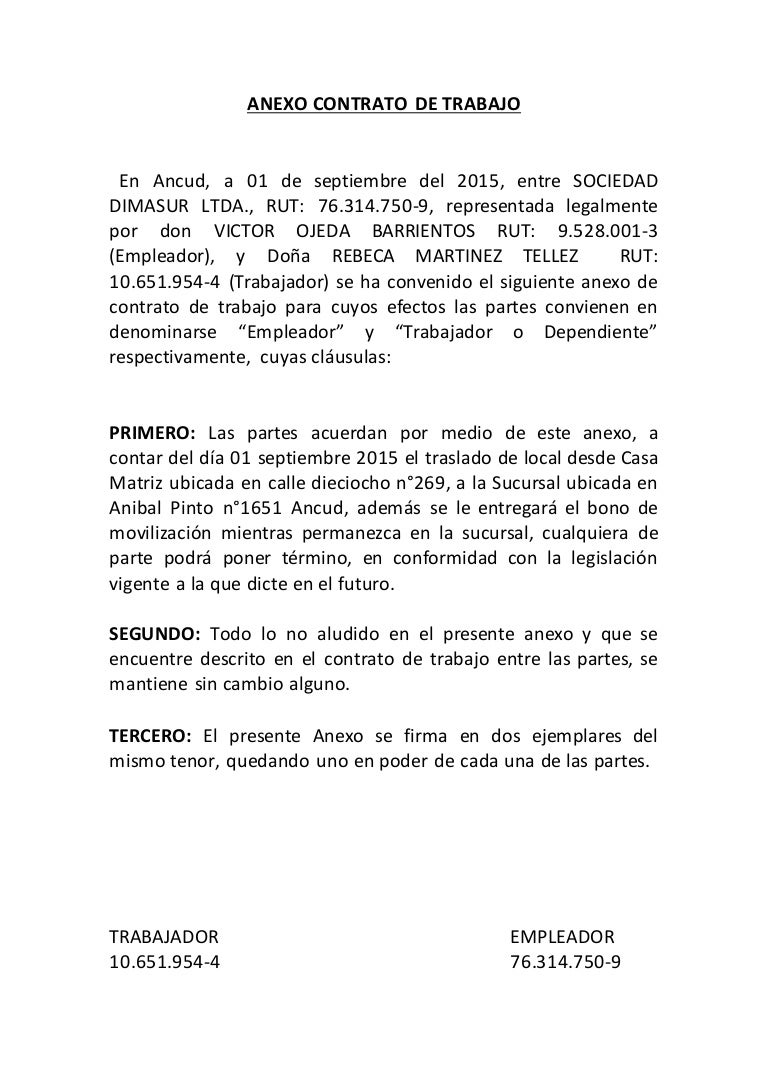 modelo de contrato de trabajo modelo de contrato de trabajo