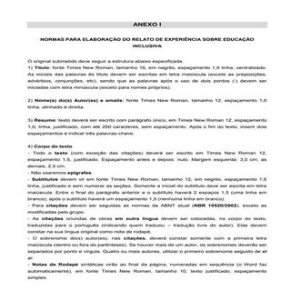 Anexo da chamada pública