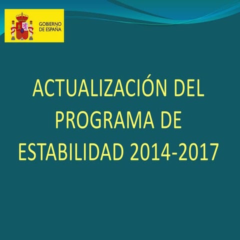 Anexo actualización del programa de estabilidad 2014 2017